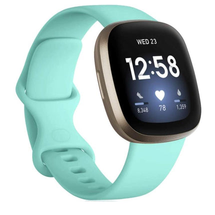 For Fitbit Versa 4 / Versa 3 / Sense2 / Sense xDfind Silicone Watch Band, S