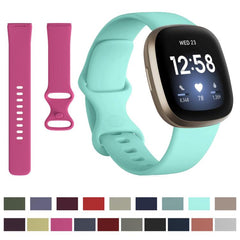 For Fitbit Versa 4 / Versa 3 / Sense2 / Sense xDfind Silicone Watch Band