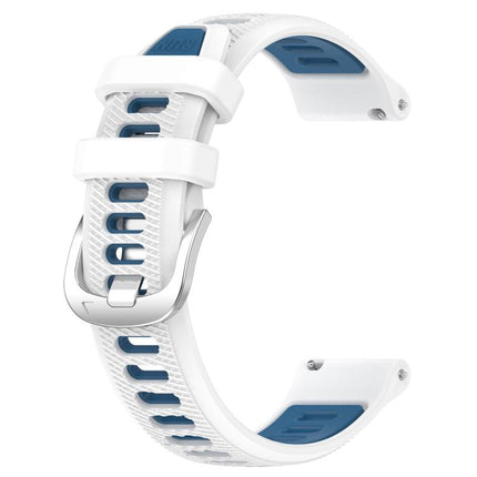 xDfind Sports Two-Color Steel Buckle Silicone Watch Band, For Garmin 22mm, For Garmin 18mm