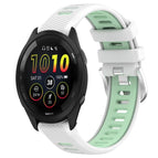 For Garmin 22mm / White+Teal