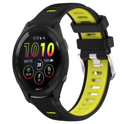 xDfind Sports Two-Color Steel Buckle Silicone Watch Band, For Garmin 22mm, For Garmin 18mm