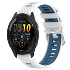 For Garmin 20mm / White+Blue