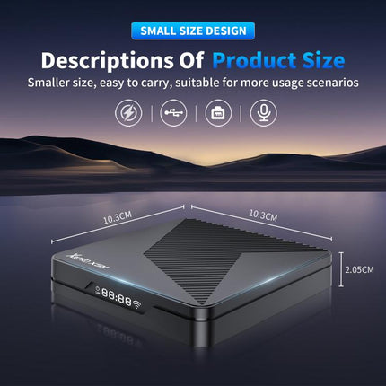 X88 Pro X5M Android 14.0 Smart TV Box, S905X5M 2.0GHz 64-bit Quad-core Cortex-A55, 2GB+16GB, 4GB+64GB