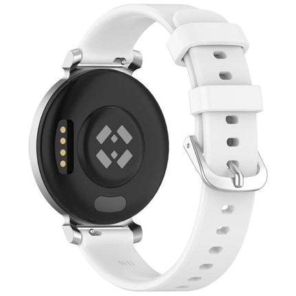 xDfind Quick Release Silver Buckle Silicone Watch Band Wristband, For Garmin Lily 2