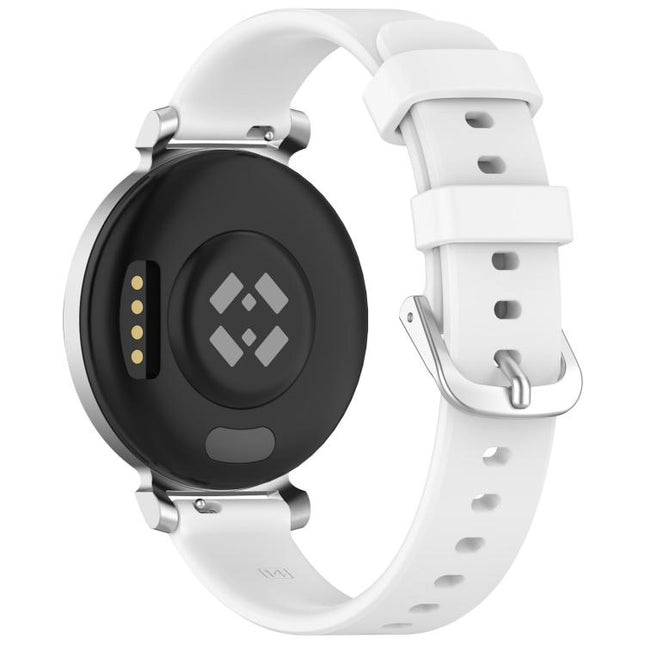 xDfind Quick Release Silver Buckle Silicone Watch Band Wristband, For Garmin Lily 2
