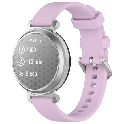 xDfind Quick Release Silver Buckle Silicone Watch Band Wristband, For Garmin Lily 2