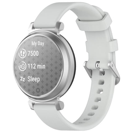 xDfind Quick Release Silver Buckle Silicone Watch Band Wristband, For Garmin Lily 2