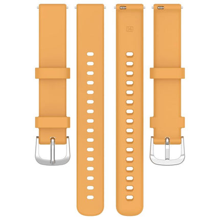 xDfind Quick Release Silver Buckle Silicone Watch Band Wristband, For Garmin Lily 2