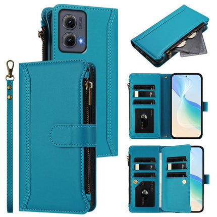 Magnetic Closure 9 Card Slots Zipper Leather Case with Hand Strap, For Motorola Edge 50 Fusion Global, For Motorola Edge 5G 2024 Global, For Motorola Edge 50 Ultra 5G Global, For Motorola Edge 50 Pro 5G