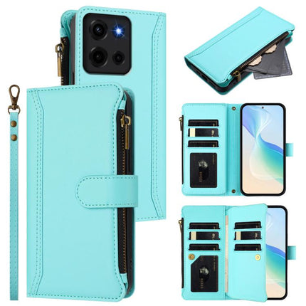 Magnetic Closure 9 Card Slots Zipper Leather Case with Hand Strap, For Motorola Moto G15 Power / G15, For Motorola Moto G05 / E15, For Motorola Moto G 5G 2025, For Motorola Moto G Play 2025