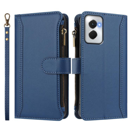 Magnetic Closure 9 Card Slots Zipper Leather Case with Hand Strap, For Motorola Moto G Power 5G 2024, For Motorola Edge 40 5G Global, For Motorola Edge 40 Neo 5G, For Motorola Moto G Stylus 2023 4G