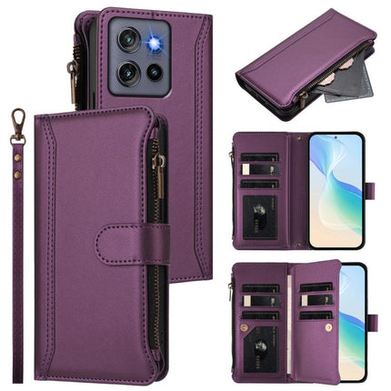 Magnetic Closure 9 Card Slots Zipper Leather Case with Hand Strap, For Motorola Edge 70 5G / X70 Air 5G, For Motorola Moto G06 4G, For Motorola Edge 60 Fusion Global, For Motorola Moto G Stylus 5G 2025 Global