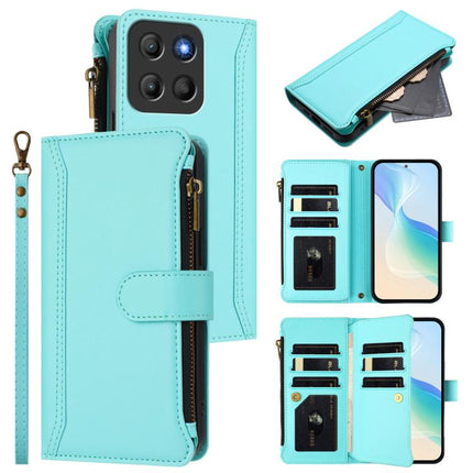 Magnetic Closure 9 Card Slots Zipper Leather Case with Hand Strap, For Motorola Moto G15 Power / G15, For Motorola Moto G05 / E15, For Motorola Moto G 5G 2025, For Motorola Moto G Play 2025