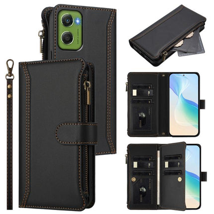 Magnetic Closure 9 Card Slots Zipper Leather Case with Hand Strap, For Motorola Edge 70 5G / X70 Air 5G, For Motorola Moto G06 4G, For Motorola Edge 60 Fusion Global, For Motorola Moto G Stylus 5G 2025 Global
