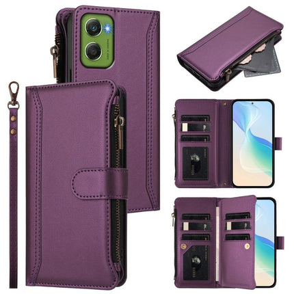 Magnetic Closure 9 Card Slots Zipper Leather Case with Hand Strap, For Motorola Edge 70 5G / X70 Air 5G, For Motorola Moto G06 4G, For Motorola Edge 60 Fusion Global, For Motorola Moto G Stylus 5G 2025 Global