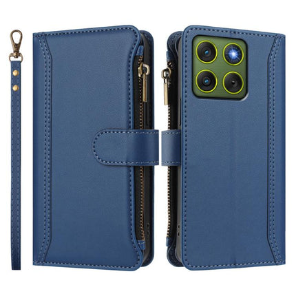 Magnetic Closure 9 Card Slots Zipper Leather Case with Hand Strap, For Motorola Edge 70 5G / X70 Air 5G, For Motorola Moto G06 4G, For Motorola Edge 60 Fusion Global, For Motorola Moto G Stylus 5G 2025 Global