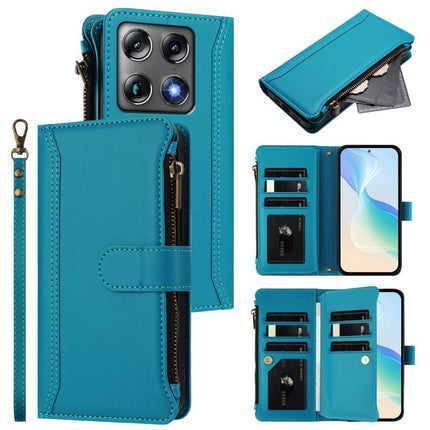 Magnetic Closure 9 Card Slots Zipper Leather Case with Hand Strap, For Motorola Moto G Max/G87/G77/G67 5G, For Motorola Moto X70 Air Pro 5G, For Motorola Moto G17 4G/G17 Power 4G, For Motorola Moto G67 Power 5G Global