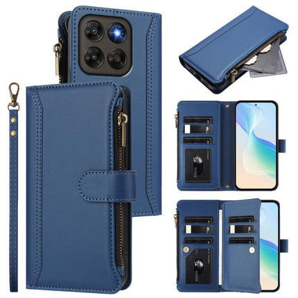 Magnetic Closure 9 Card Slots Zipper Leather Case with Hand Strap, For Motorola Moto G Max/G87/G77/G67 5G, For Motorola Moto X70 Air Pro 5G, For Motorola Moto G17 4G/G17 Power 4G, For Motorola Moto G67 Power 5G Global