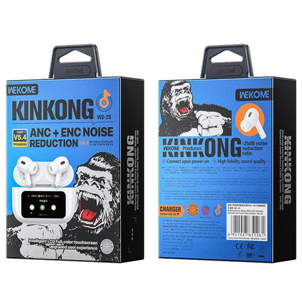 WK WS-26 Liton Series ANC+ENC Wireless Earbuds with Smart Color Screen