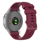18mm For Garmin Venu 2S / Move 3S / Active S / Wine Red