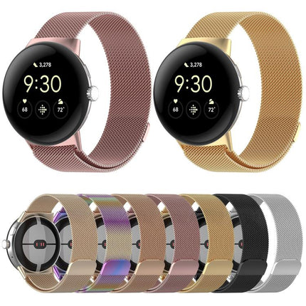 xDfind Milanese Metal Magnetic Watch Band, For Google Pixel Watch 4 / Watch 3 45mm, For Google Pixel Watch 4 / 3 / 2 / 1 41mm