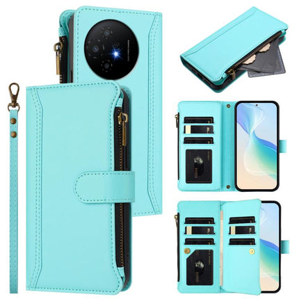 Magnetic Closure 9 Card Slots Zipper Leather Case with Hand Strap, For TCL 50 5G / 50 XE NxtPaper 5G, For TCL 50 XL / 50 XL NxtPaper 5G, For TCL 201, For TCL 50 XE
