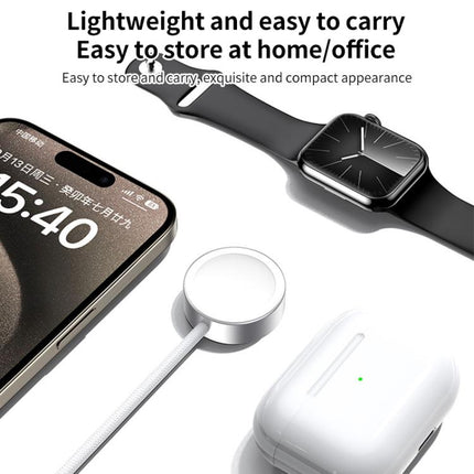 For Apple Watch Series xDfind Aluminum Alloy Shell Magnetic Wireless Watch Charger