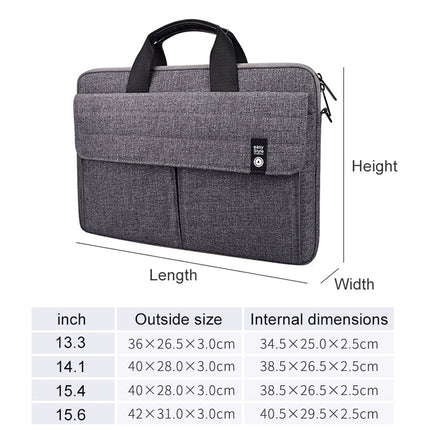 ST08 Handheld Briefcase Carrying Storage Bag without Shoulder Strap, for 13.3 inch Laptop, for 14.1 inch Laptop, for 15.4 inch Laptop, for 15.6 inch Laptop