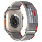For Apple Watch 46mm / 49mm / 45mm / 44mm / Red Grey