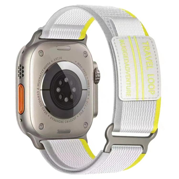 xDfind Double Section Metal Buckle Loop Nylon Braided Watch Band