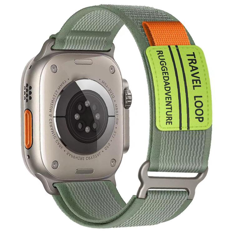 xDfind Double Section Metal Buckle Loop Nylon Braided Watch Band