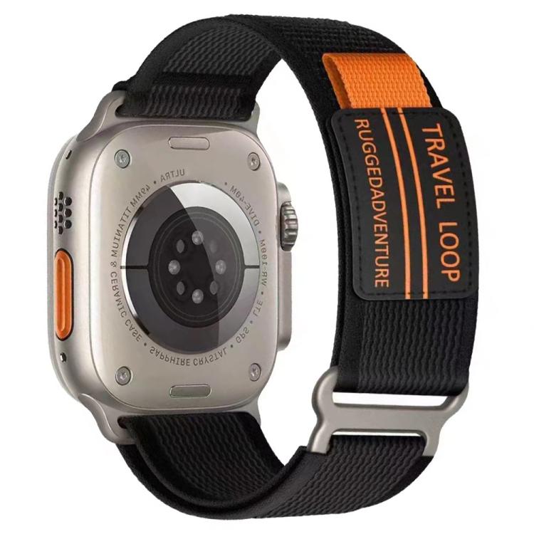 xDfind Double Section Metal Buckle Loop Nylon Braided Watch Band