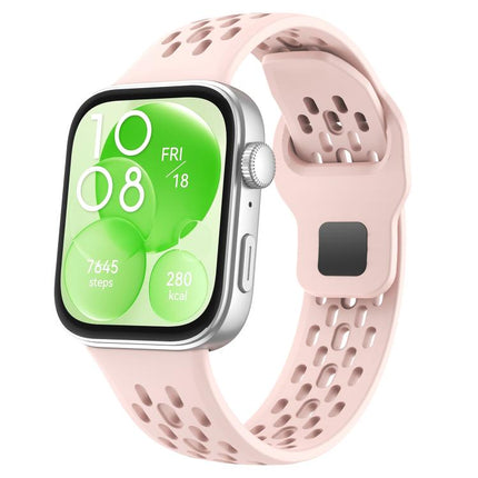 xDfind Mesh Reverse Buckle Silicone Watch Band, For Huawei Watch Fit 4 Pro / Fit 4 / Fit 3