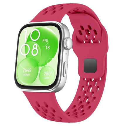 xDfind Mesh Reverse Buckle Silicone Watch Band, For Huawei Watch Fit 4 Pro / Fit 4 / Fit 3