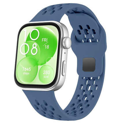 xDfind Mesh Reverse Buckle Silicone Watch Band, For Huawei Watch Fit 4 Pro / Fit 4 / Fit 3