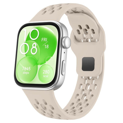 xDfind Mesh Reverse Buckle Silicone Watch Band, For Huawei Watch Fit 4 Pro / Fit 4 / Fit 3