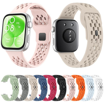 xDfind Mesh Reverse Buckle Silicone Watch Band, For Huawei Watch Fit 4 Pro / Fit 4 / Fit 3