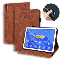 Funda de piel con tapa horizontal con relieve de textura de becerro, soporte, ranuras para tarjetas y marco de fotos, para iPad Air 11 2024 / Air 2022 / 2020 10.9, para Samsung Galaxy Tab A7 10.4 (2020), para Samsung Galaxy Tab S8 / Galaxy Tab S7