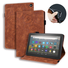 Calf Texture Embossed Horizontal Flip Leather Case with Holder & Card Slots & Photo Frame, For Amazon Fire HD 8 (2020)