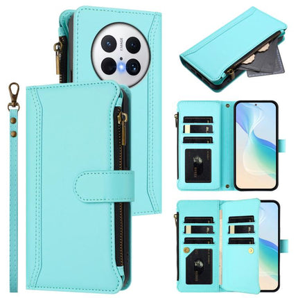Magnetic Closure 9 Card Slots Zipper Leather Case with Hand Strap, For Huawei Enjoy 80 5G, For Huawei Mate 70 Pro / 70 Pro+, For Huawei Mate 70, For Huawei nova 13 Pro