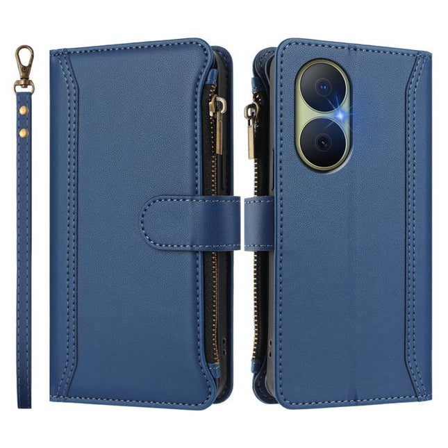 Magnetic Closure 9 Card Slots Zipper Leather Case with Hand Strap, For Huawei Enjoy 80 5G, For Huawei Mate 70 Pro / 70 Pro+, For Huawei Mate 70, For Huawei nova 13 Pro