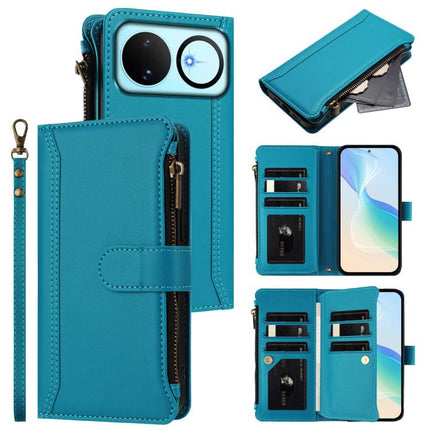Magnetic Closure 9 Card Slots Zipper Leather Case with Hand Strap, For Huawei nova 14, For Huawei nova 16, For Huawei Pura 90 Pro Max 5G, For Huawei Pura 90 Pro 5G