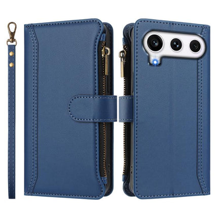 Magnetic Closure 9 Card Slots Zipper Leather Case with Hand Strap, For Honor 600 Global / 600 Pro Global, For Honor 600 Lite Global, For Honor Magic8 Pro Air, For Honor X8d 4G Global