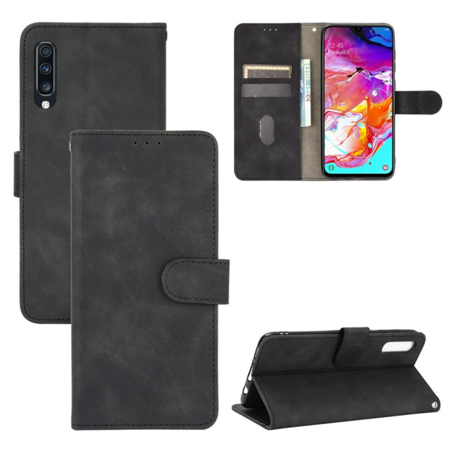 Solid Color Skin Feel Magnetic Buckle Horizontal Flip Calf Texture PU Leather Case with Holder & Card Slots & Wallet, For Samsung Galaxy A70, For Kyocera Android One S6, For Kyocera Gratina KYV48