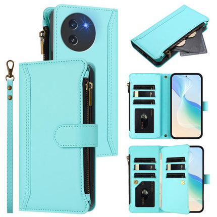 Magnetic Closure 9 Card Slots Zipper Leather Case with Hand Strap, For Doogee Note 56 / Note 56 Pro, For Doogee N60 Pro, For Doogee Note 59 5G / Note 59 Pro, For Doogee Note 58 / Note 58 Pro