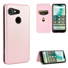 Carbon Fiber Texture Magnetic Horizontal Flip TPU + PC + PU Leather Case with Card Slot, For Kyocera Android One S6, For Kyocera Gratina KYV48, For Ulefone Note 9P, For Sharp Aquos Zero 5G Basic, For iPod Touch 5 / 6 / 7