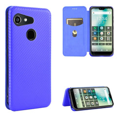 Carbon Fiber Texture Magnetic Horizontal Flip TPU + PC + PU Leather Case with Card Slot, For Kyocera Android One S6, For Kyocera Gratina KYV48, For Ulefone Note 9P, For Sharp Aquos Zero 5G Basic, For iPod Touch 5 / 6 / 7