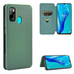 Carbon Fiber Texture Magnetic Horizontal Flip TPU + PC + PU Leather Case with Card Slot, For Kyocera Android One S6, For Kyocera Gratina KYV48, For Ulefone Note 9P, For Sharp Aquos Zero 5G Basic, For iPod Touch 5 / 6 / 7