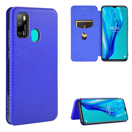 Carbon Fiber Texture Magnetic Horizontal Flip TPU + PC + PU Leather Case with Card Slot, For Kyocera Android One S6, For Kyocera Gratina KYV48, For Ulefone Note 9P, For Sharp Aquos Zero 5G Basic
