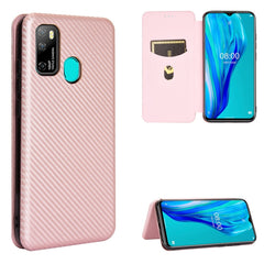 Carbon Fiber Texture Magnetic Horizontal Flip TPU + PC + PU Leather Case with Card Slot, For Kyocera Android One S6, For Kyocera Gratina KYV48, For Ulefone Note 9P, For Sharp Aquos Zero 5G Basic, For iPod Touch 5 / 6 / 7